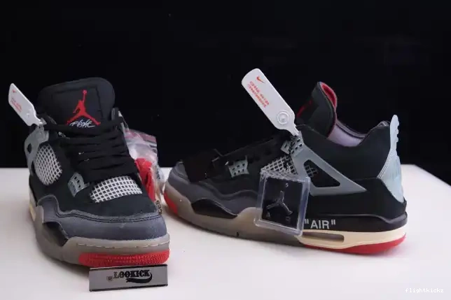CV9388-001 Air x Off White Bred 4 Jordan Retro 0507